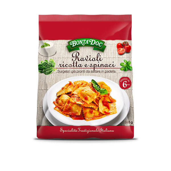 Ravioli Ricotta E Spinaci Busta 10x550g
