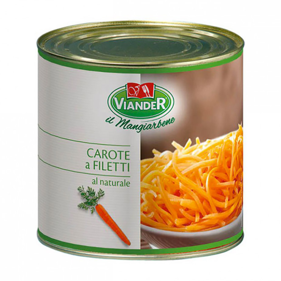Carote Al Naturale Filetti 3/1