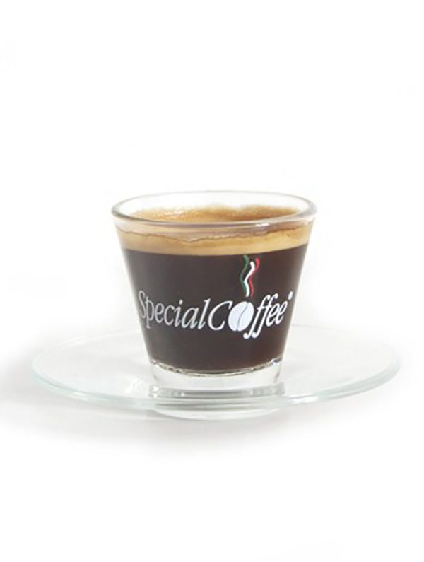 Tazza Espresso Vetro Con Piattino 70cc 1 X6pz