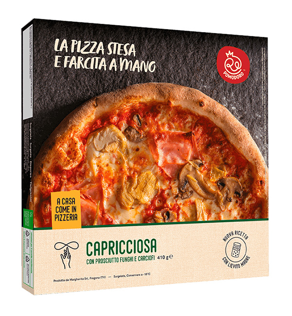 Pizza Capricciosa Liev.madre RE Pomod.1x 410gr