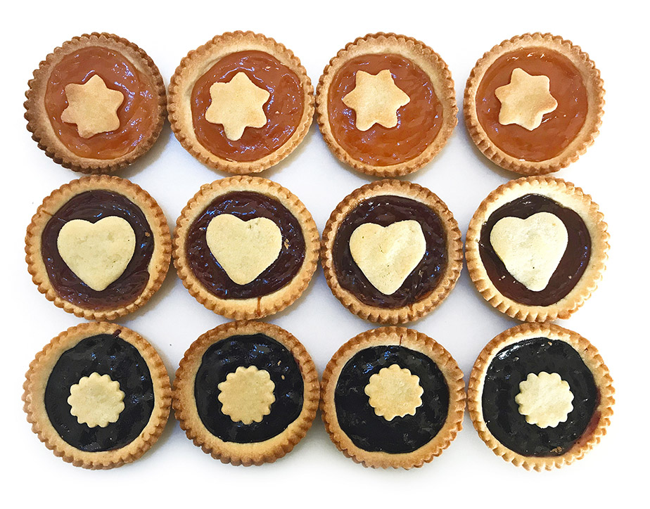 Crostatine Medie Marmellata Mix 32 Pz