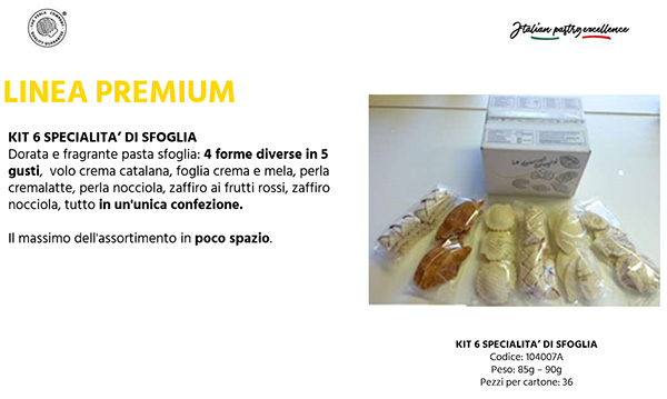 Kit 6 Specialita' Sfoglia 36x85g-90g