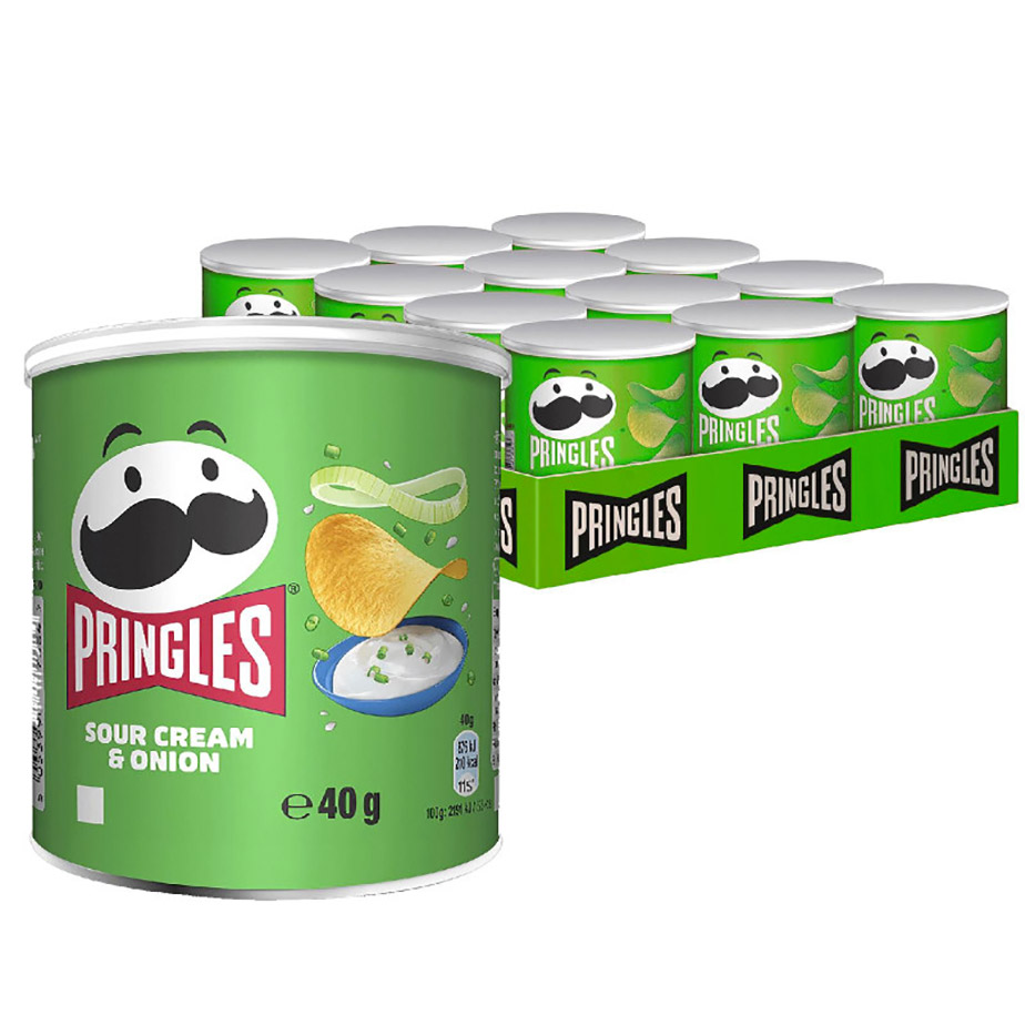 Pringles Cream&onion (verde) 12x40g