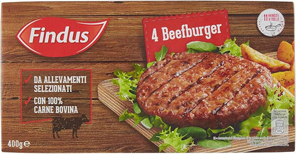 4 Beefburger 8x400g