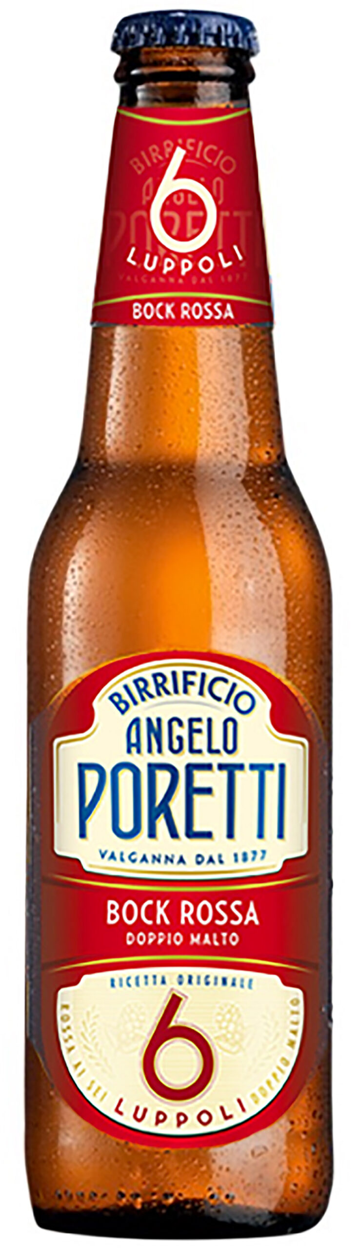 Birra Poretti 6 Luppoli Rossa Bott.24x33 CL