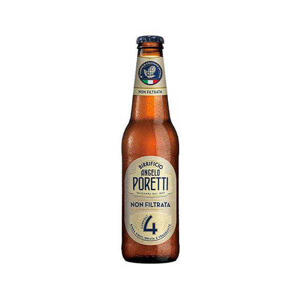Birra Poretti 4 Luppoli Non Filtrata BOT T.24x33cl
