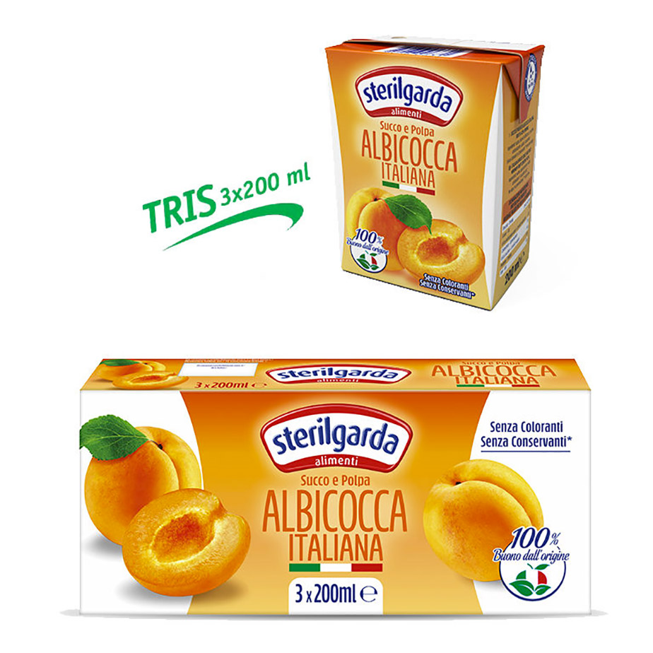 Albicocca NET Brick 3x200 Ml